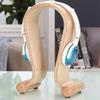 Supporto per Cuffie Headset in Legno per la Casa Display Stand Portaoggetti