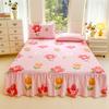 3pcs Bed Skirt Set Anti-slip Bed Skirt Bed Cover Full Bed Skirt Set Dust-proof Bed Sheet Bed Surround Bed Cover Mattress Protective Cover Bedding Set