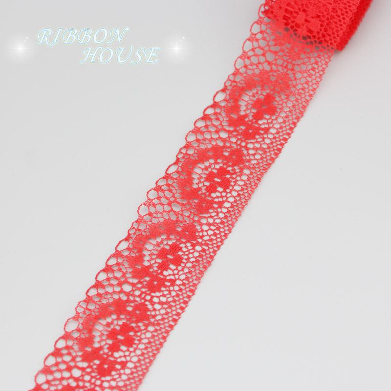 (10 Yards/roll) 40mm White Lace Fabric Webbing Decoration Love Gift Packing Material Rolls