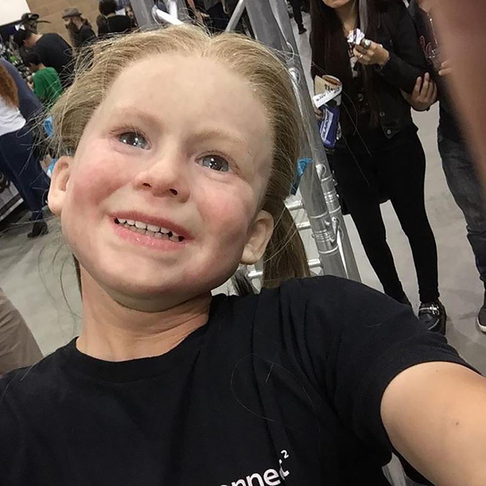 Halloween Human Latex Mask Little Girl Headgear Cosplay Props