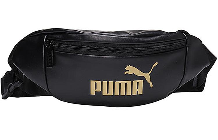 PUMA Polyester Sling Bag, Fanny Pack Regular Women s Black Gold 076115-01