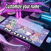 Custom Name Personalized Labubu Pattern Mousepad, Laptop PC Desk Mat, Decorative Desk Mat for Home Keyboard Pad Gift