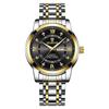 BINBOND Luxury Men Quartz Watch Waterproof Date Week Luminous Wristwatch Stainless Steel Men's Watches Male Clock Sports Reloj