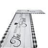 Kitchen Mat Household Oil-Absorbing And Dirt-Resistant Long Floor Mat Two-Piece Set Of Foot Mats Easy To Take Care Of Door Mat