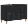 3 Piece Bathroom Cabinet System ALKMAAR Black
