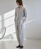 GRIDAJ Cotton Blend Belted Pants _ Light Gray