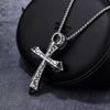 Men's Necklace Lady's Necklace Hiphop Hip Hop Titanium Necklace Cross 410c20236502