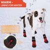 JBTP New 4Pcs Waterproof  Reflective Dog Boots Winter Pet Dog Shoes Outdoor Puppy Snow Dog Booties Anti-Slip Socks Paw Protector
