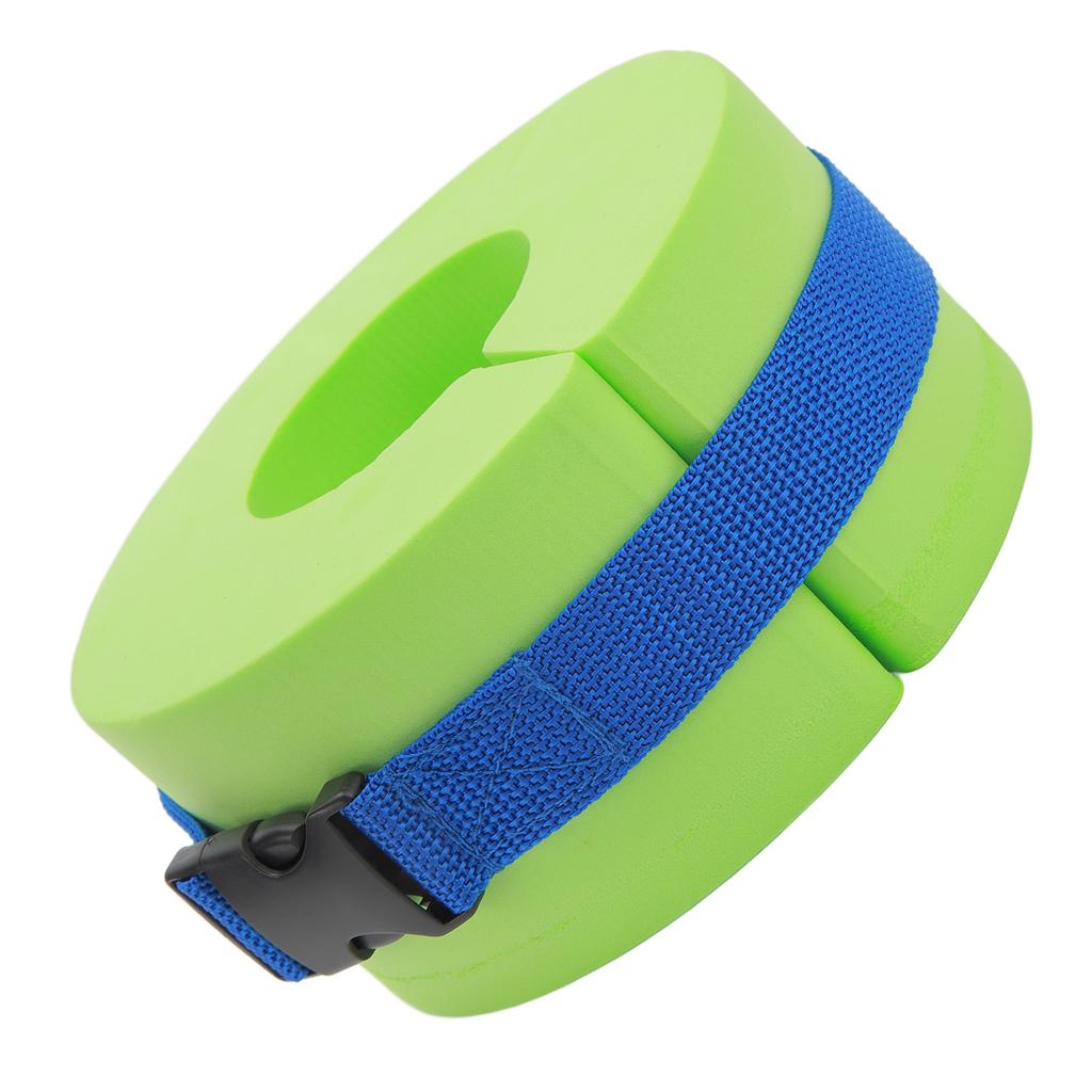 Swim Cuff Green Thicken Ankles Arms Float Swimming Cuff with Buckle for Swim Fitness Training