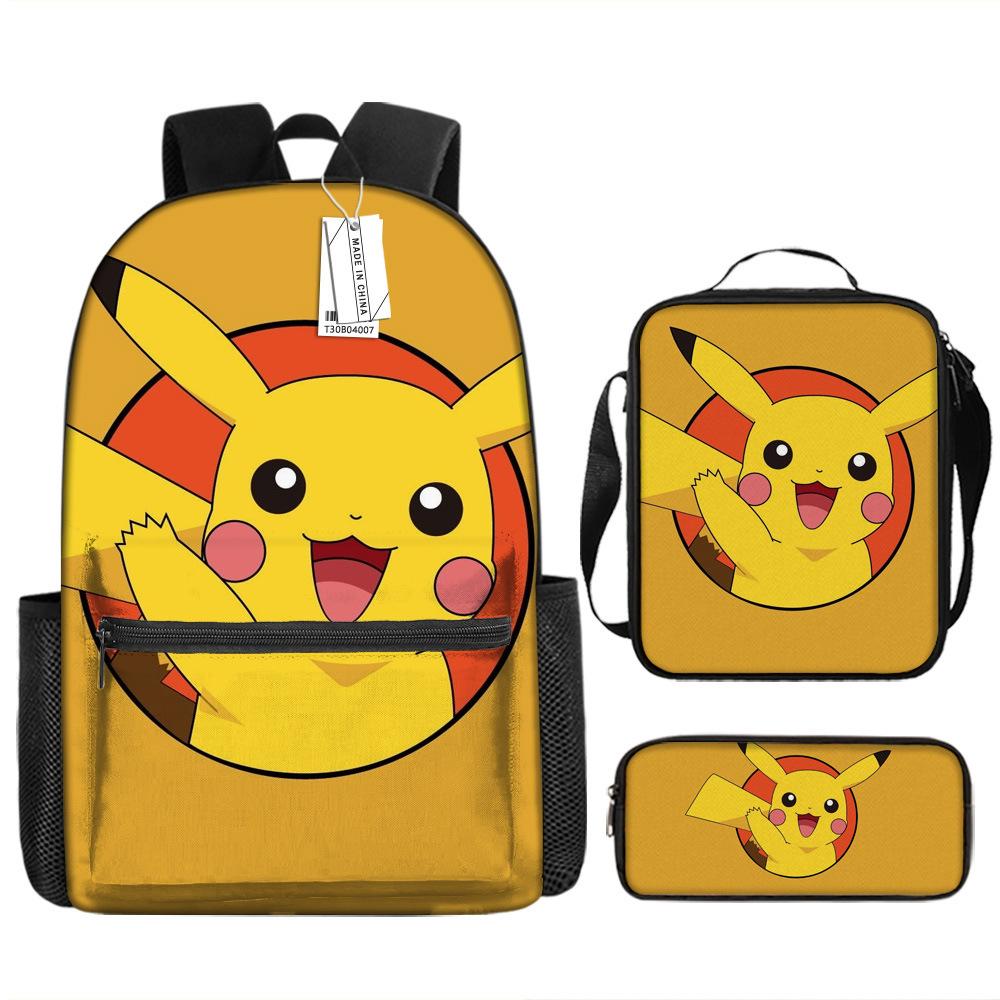 School Season Student Schoolbag Pokémon Pokémon Backpack Cartoon Satchel Pencil Case
