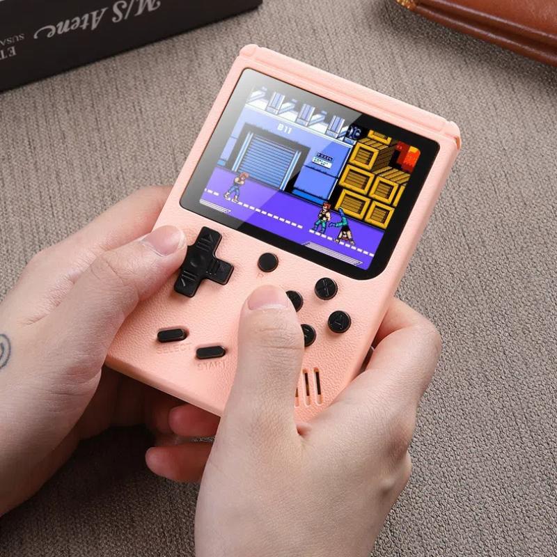 500 In One Classic Game Console, Mini Handheld Console, Children's Student Toy, Macaron Handheld Game Console