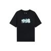 Li Ning Sports Trendy Collection T Shirts Men's Black Crew Neck Moderate Straight Fit AHSSA19-6