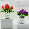Artificial Potted Plants 5 Rose Flower Head Home Office Table Centerpiece Wedding