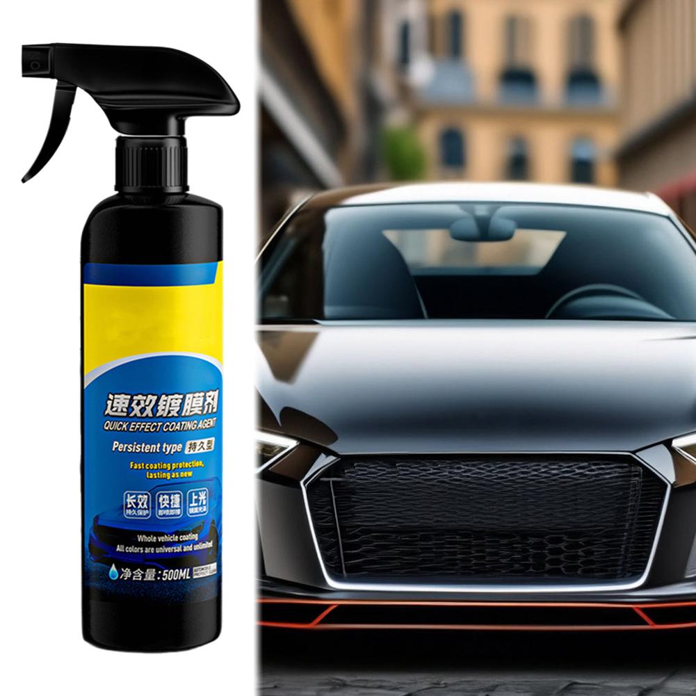 Car Coating Spray 500ml Quick Effect Scratch Wax Polish Waterless Wash Oil Film Glass Cleaner for auto Trucks Motorcycles