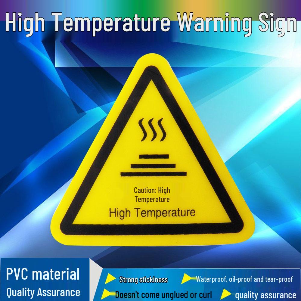 PVC Electrical Hazard Triangle Sign - Caution: Electric Shock Warning for Mechanical Equipment Safety