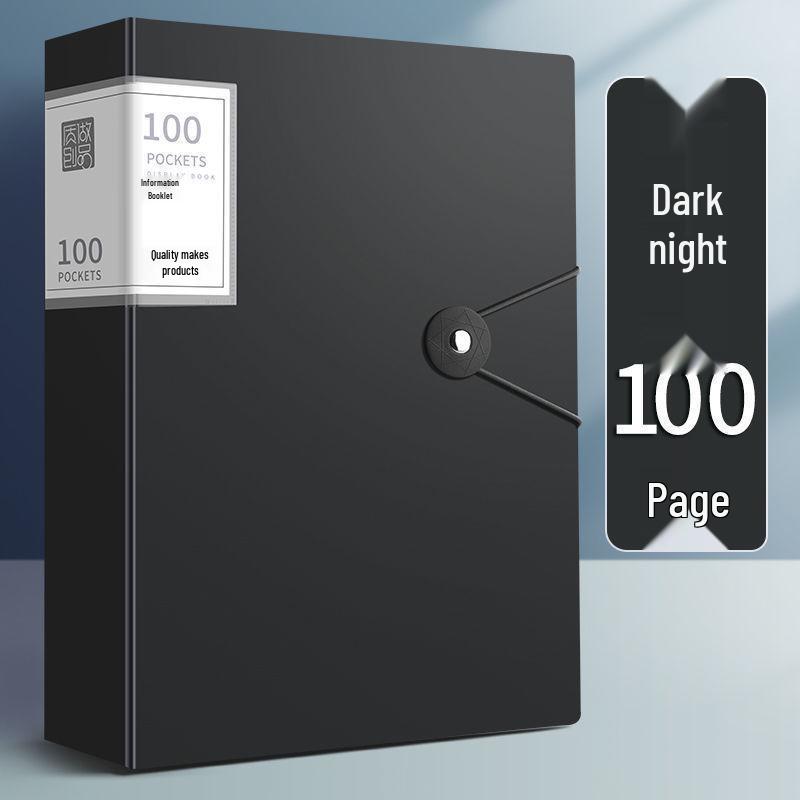 A4 Transparent Insert Pocket File for Office and Medical Record Organization