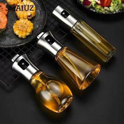 Zerstäuber Öltopf Sprühflasche Küche Haushalt BBQ Ölkontrolle Presse Typ Ölflasche Küchenbedarf