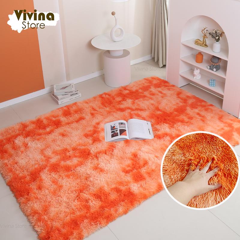 Regenboog Pluizig Tapijt Zacht Pluche Vloerkleed Voor Woonkamer Slaapkamer Kleurrijk Vloermat Warm Huisdecoratie Antislip Vloerkleed 50x80cm