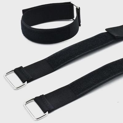 Reverse Buckle Velcro Braided Strap with Iron Buckle
