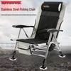 European Style Multi-Functional Reclining Fishing Chair - Portable & Folding All-Terrain Seat