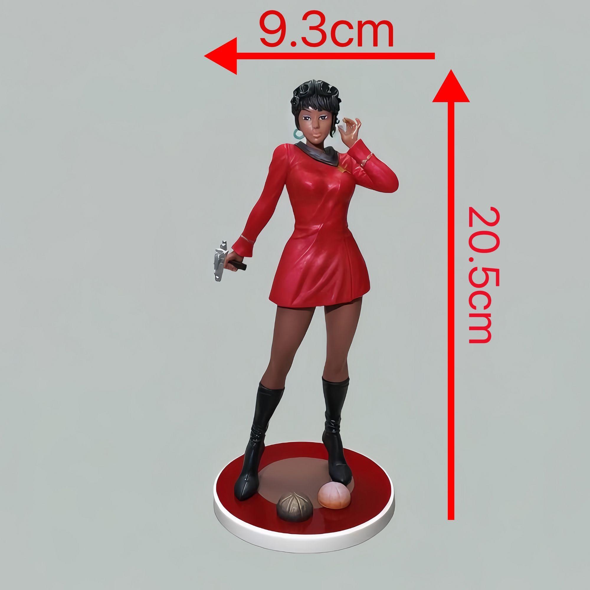 New Anime Figure Star Trek Communication Officer Uhura Starcraft Standing Posture Figurine Desktop Model Ornament Christmas Toys