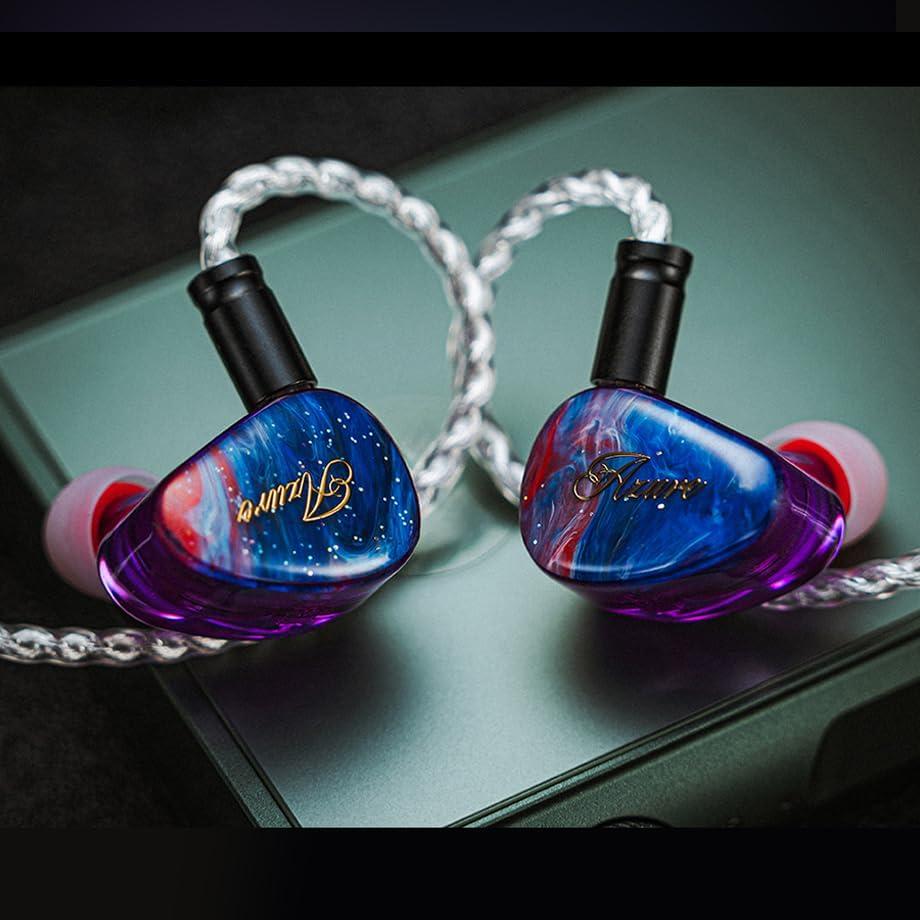 BEEP AZURE 3 Driver Hybrid IEM Earphones 2DD+1BA Design Knowles 62462 Balanced Armature PULCP Dual Dynamic Driver High Magnetic Flux Linear Magnetic