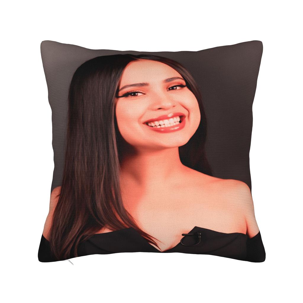 Actor S-Sofia C-Carson Pillow Cover  Novelty Pillow Case For Living Room Chair Soft Cushion Cover Birthday Present