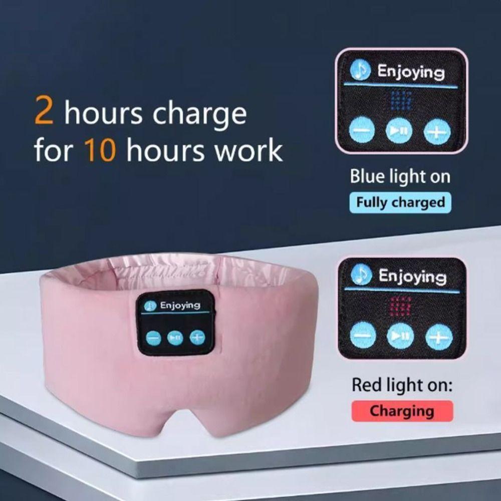 Adjustable Sleep Eye Mask Soft Wireless Headphones Wireless Sleep Mask Side Sleeper