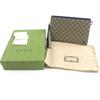 Gucci Clutch Tasche Beige blau GG Supreme Canvas Herren 768255 Gebraucht