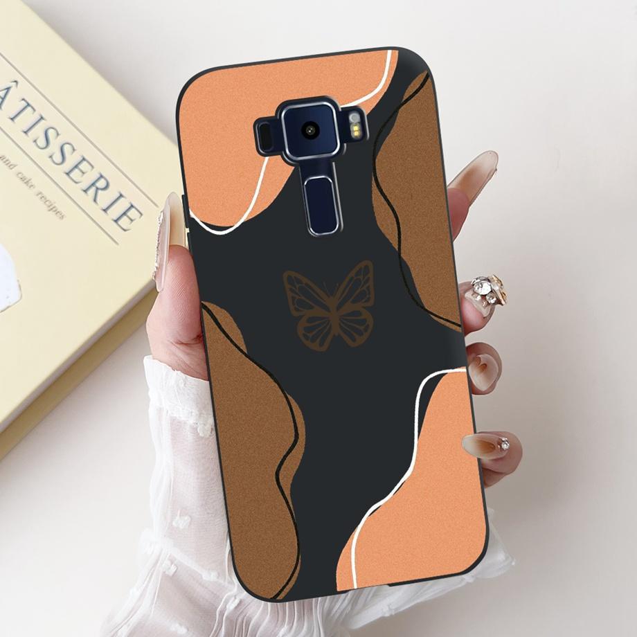For ASUS Zenfone 3 ZE520KL Z017D 4 Max ZC520KL X008D 3 Max ZC520TL Case Soft Silicone Back Cover Love Heart Butterfly Flower Bag