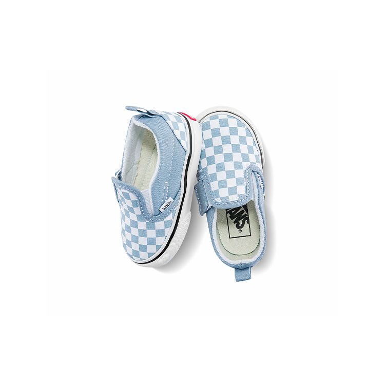 Vans Checkerboard Casual Low-Top Skate Shoes Baby Sneakers Light-Blue VN0A5EFKBD2