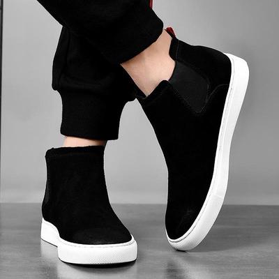 Fashion Winter Snow Shoes for Men Warm Plush Boots Chelsea Shoes Comfortable Snow Boots Men's Casual Shoes Large Size Fur Inside Shoes
