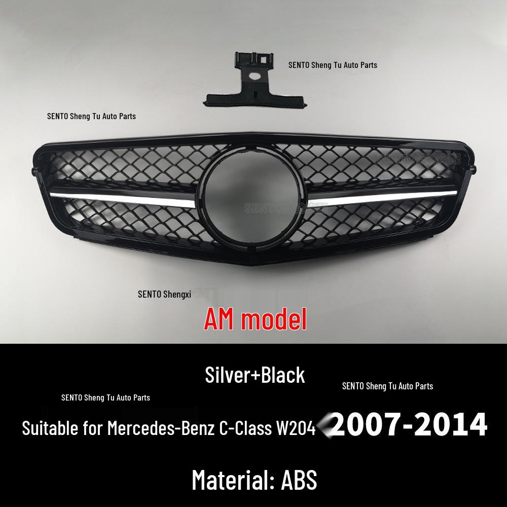 Mercedes-Benz C-Class W204 (2007-14) Front Bumper Diamond Grille AMG Style