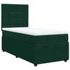 Maison Exclusive - Sommier à lattes de lit avec matelas Vert foncé 100x200 cm