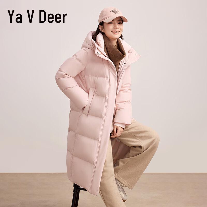 

Yalu Жіноча 2025 Зимова Довга Пухова Парка з Капюшоном M