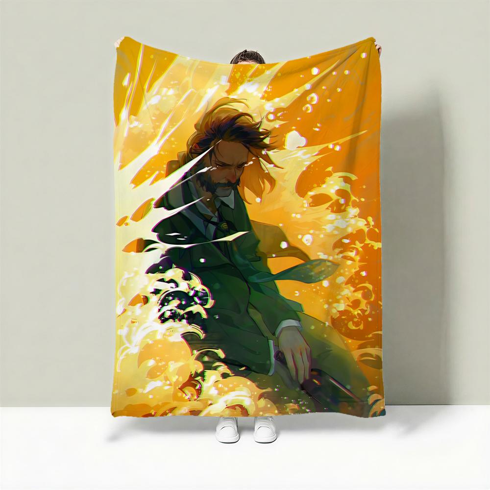 Game D-Disco Elysium Throw Lightweight 240g Flannel Blanket Soft Skin-friendly for Summer Cooling 75X95CM