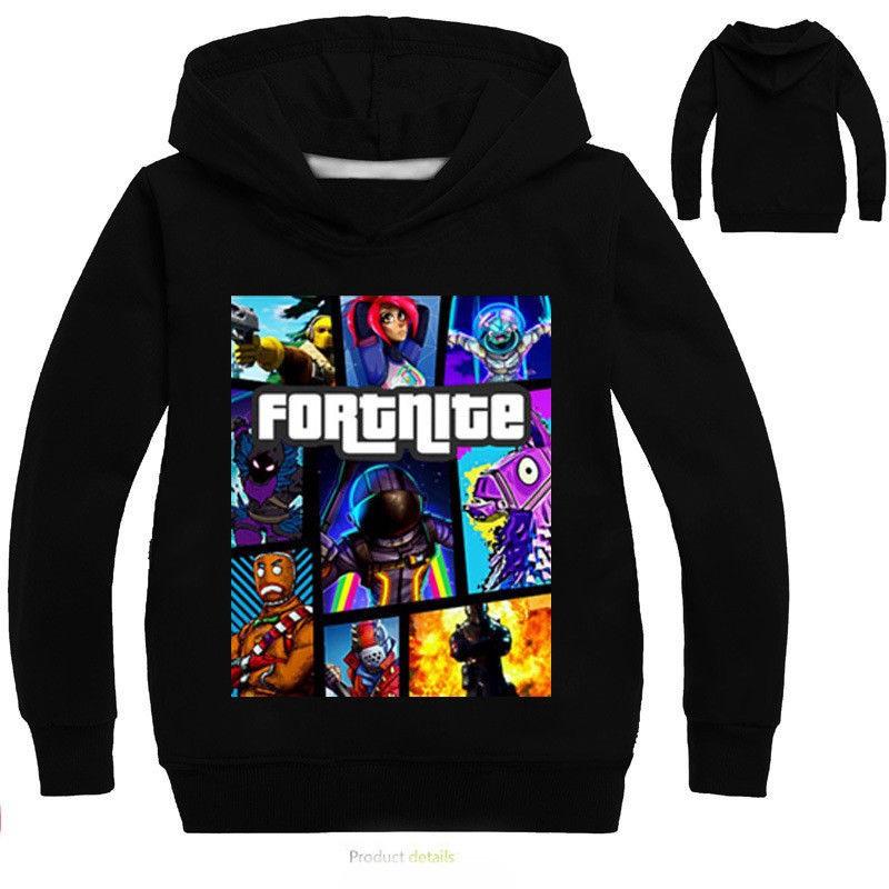 Game Kids Fortnite Hoodie Boys Girls Hoody Tops Jumper Sweatshirt Pullover