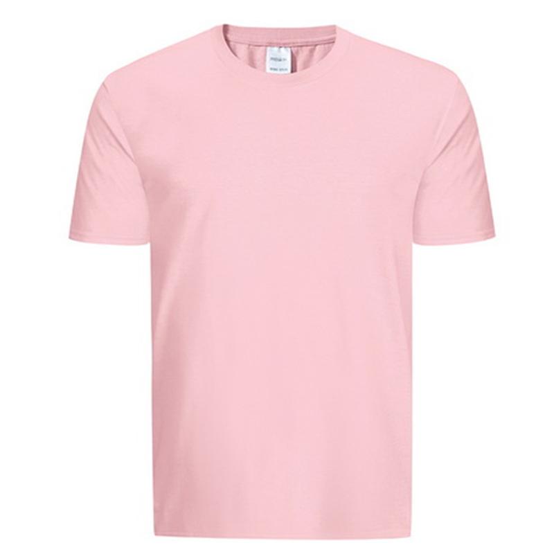 2023 Solid Cotton T-shirt Men's Fitness O-Neck Men's XS-2XL European Size T Shirt