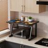 No Drilling Required Countertop Microwave Oven Storage Rack Compact Freestanding