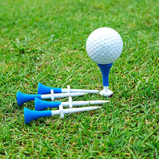 20 Stück Golf Tee Höhenverstellbar Scharfe Spitze Kunststoff Golfhalter Golf Trainingshilfe Driving Range Indoor Outdoor Golf Spike Set