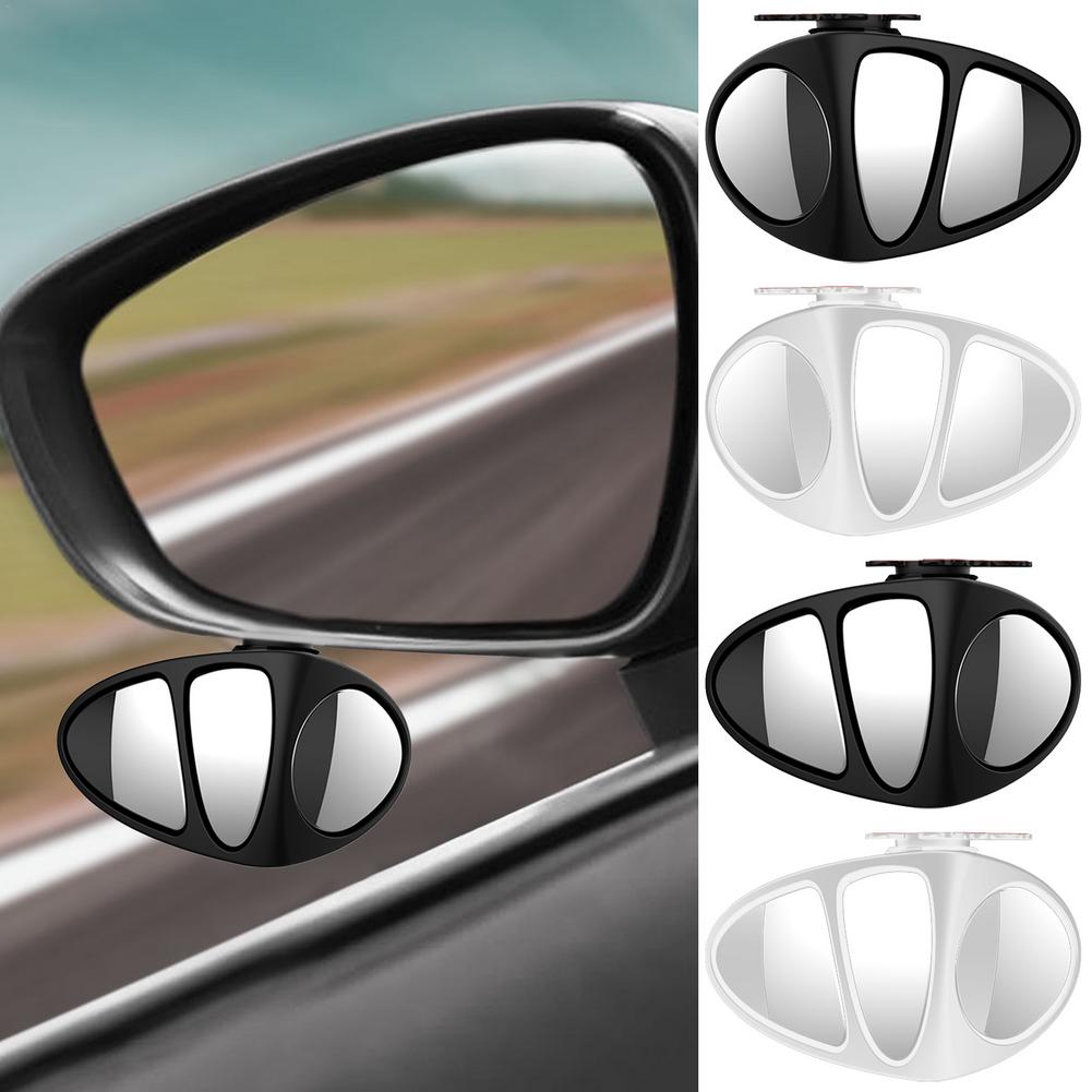 3 In 1 Car Blind Spot Mirror Wide Angle Mirror 360 Rotation Adjustable Convex Rear View Mirror View Front Wheel Auto Car