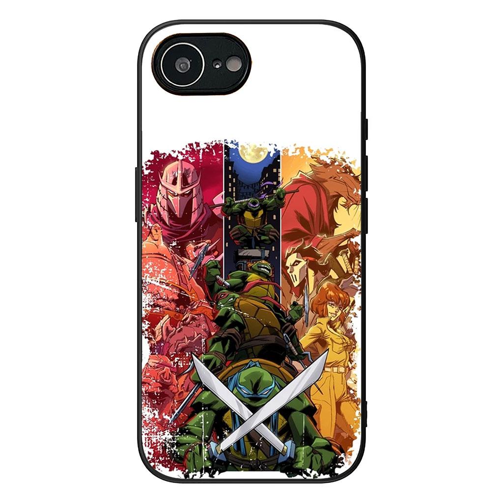 

Cover for Apple iPhone 17 16 11 Pro XS Max XR 6 7 8 Plus 16E SE 2020 Air 5 SE2 Phone Case N-Ninjas Cartoon T-Turtles iPhone X