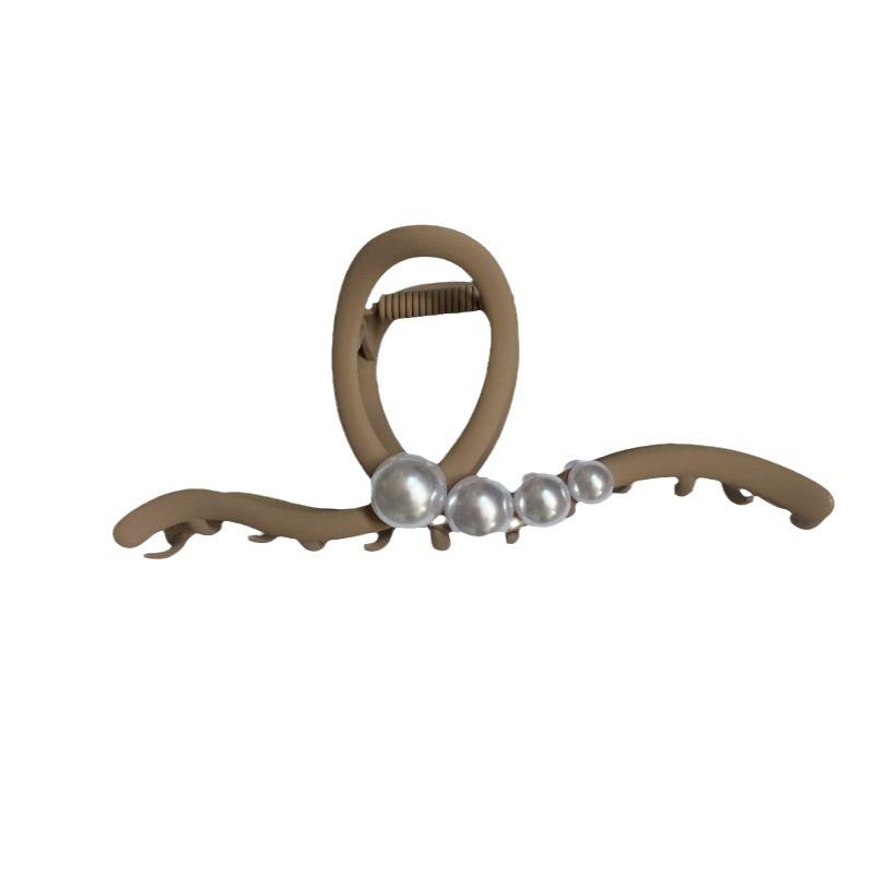 Koreanische Perlen Wellen Hai Haarspange - Retro Mode Haaraccessoire