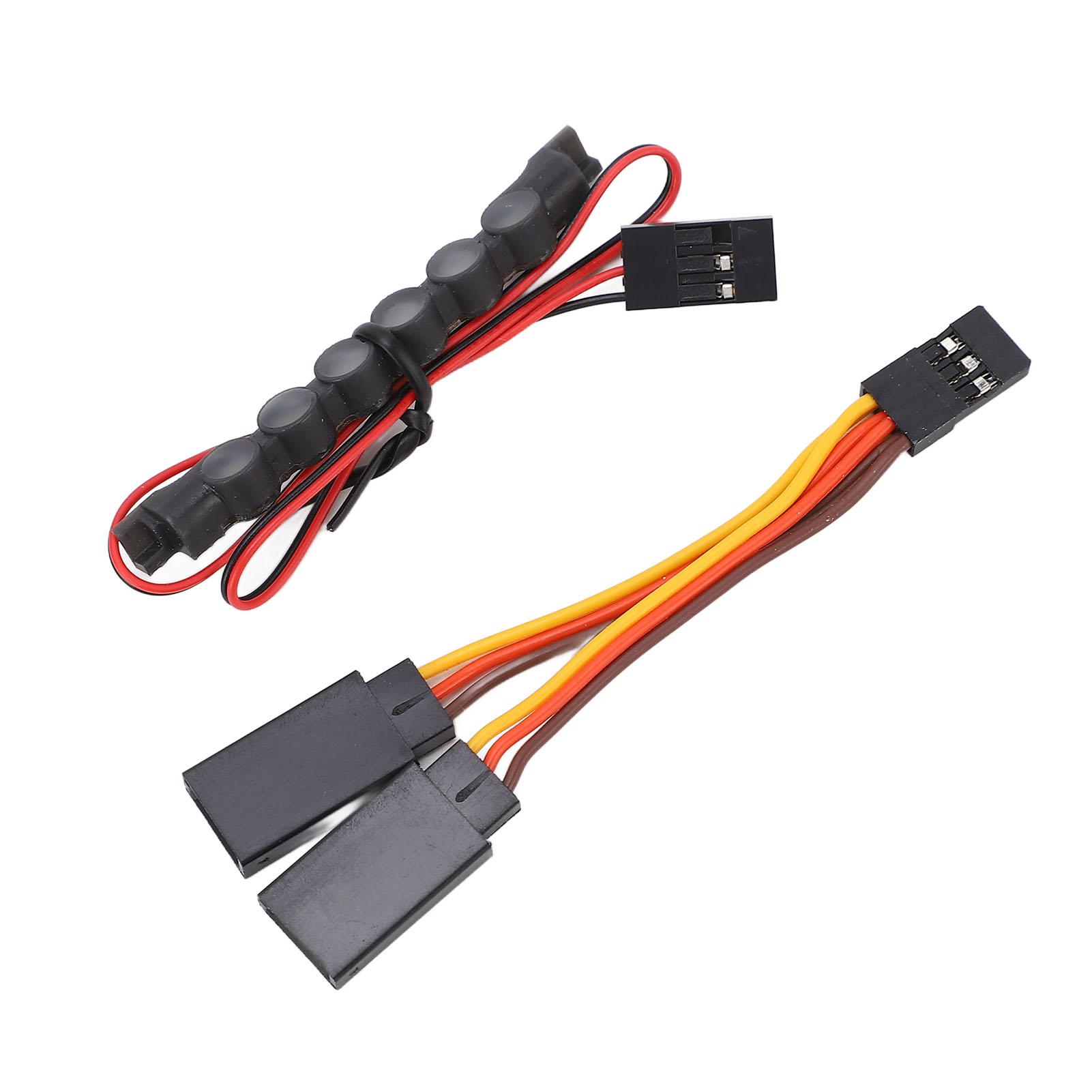 

RC Roof Light 6 LED Car Front Lamp Bar Headlight for Traxxas 118 TRX4M Remote Control Car White