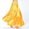 Glänzender Satin Damen Bauchtanzkostüm Swing Röcke Vollkreis Satin Flamenco Röcke Übergröße Bauchtanzrock
