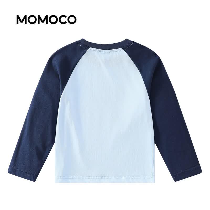 MOMOCO Boys' Blue Long Sleeve T-Shirt