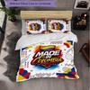 Colombia Football Pattern 3 Pieces Bedding Set Soft Microfiber Duvet Cover with Pillow Cases for Bedroom