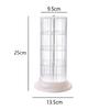 Rotating Jewelry Box Display Stand Organizer Earrings Necklace Ring Storage Box Cotton Pad Makeup Cotton Swabs Organizer