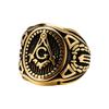 2026 European and American Men's Jewelry Personalized Retro Oval Ring