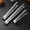 Stainless Steel Ice Tongs Small Lightweight Tongs Thickened Ice Clip Multifunctional BBQ Clip Ice Bucket